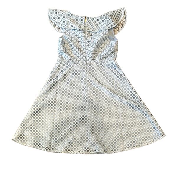 NWT Draper James Collection Blue Lattice A-Line Dress Size 8 - Picture 3 of 11